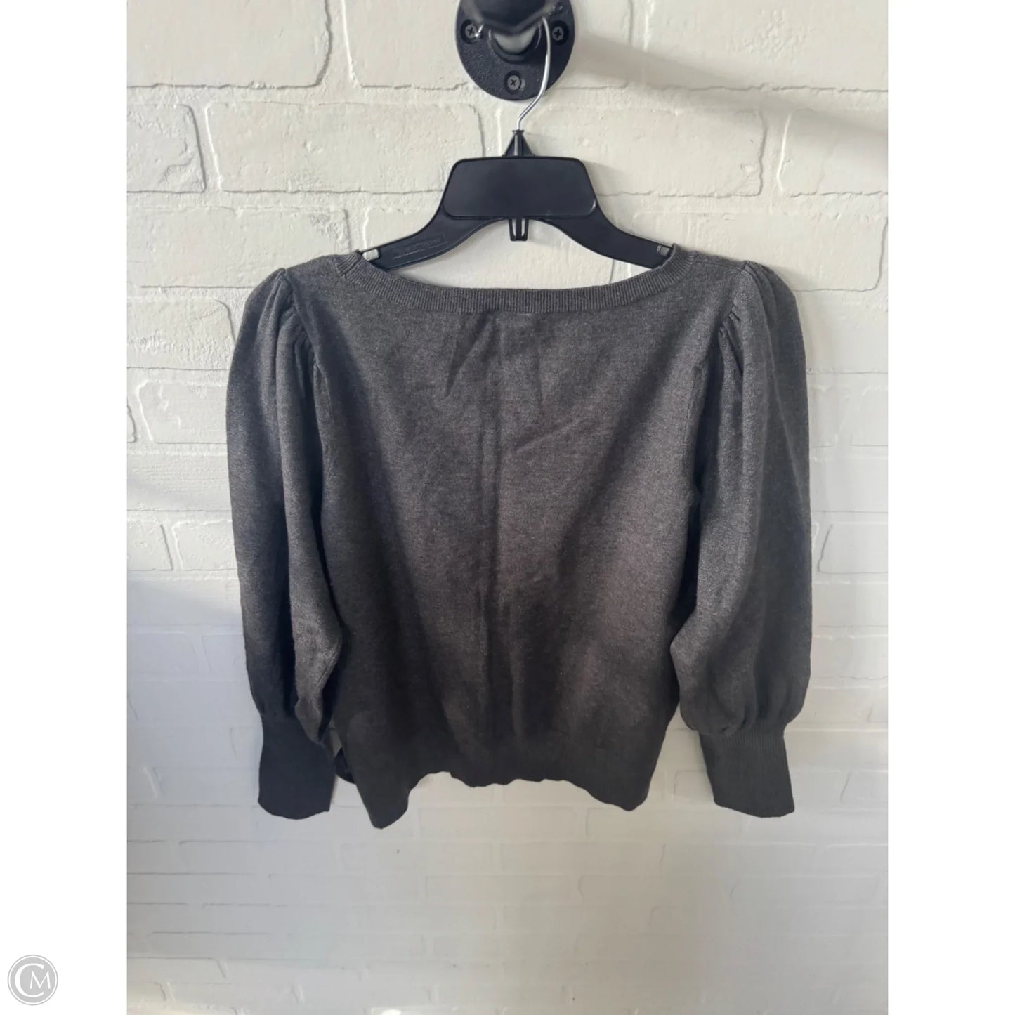 Sweater By Ann Taylor In Grey, Size: L