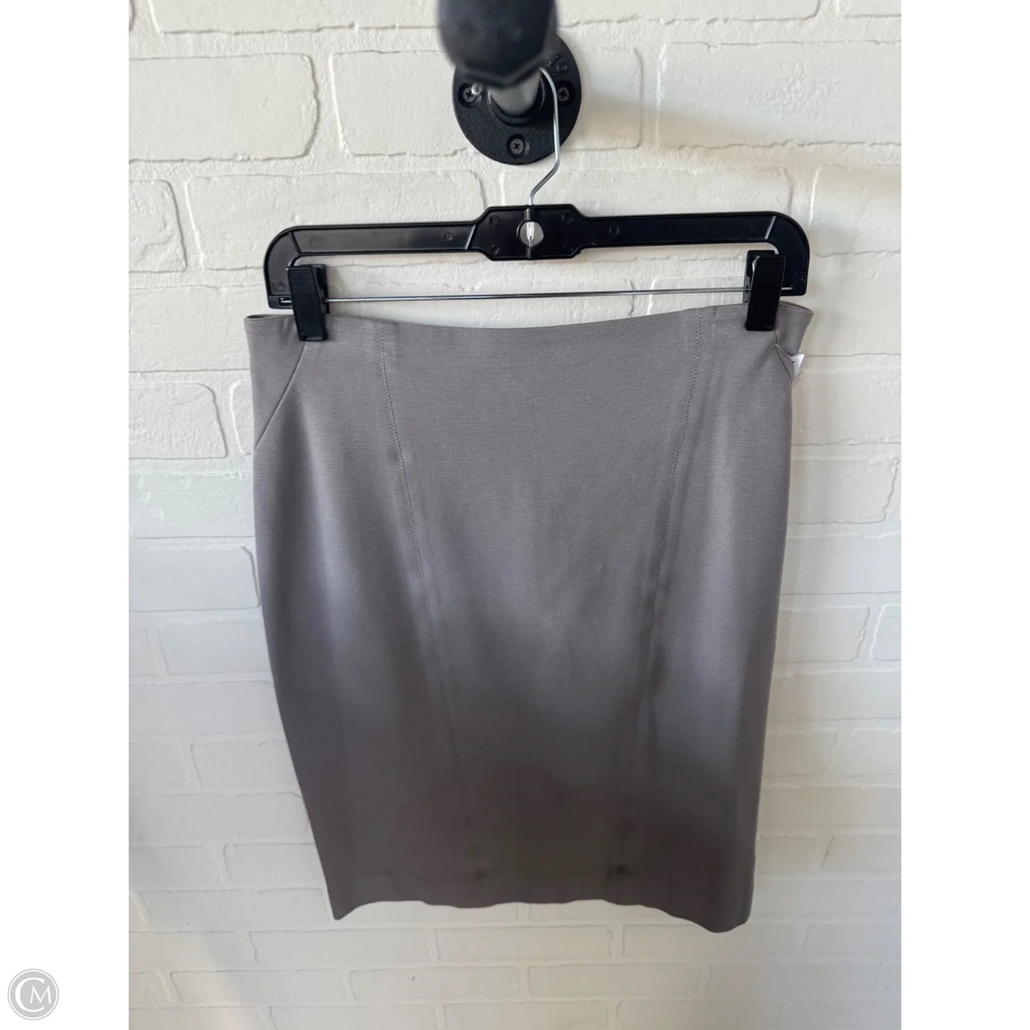 Skirt Midi By Ann Taylor In Grey, Size: 8