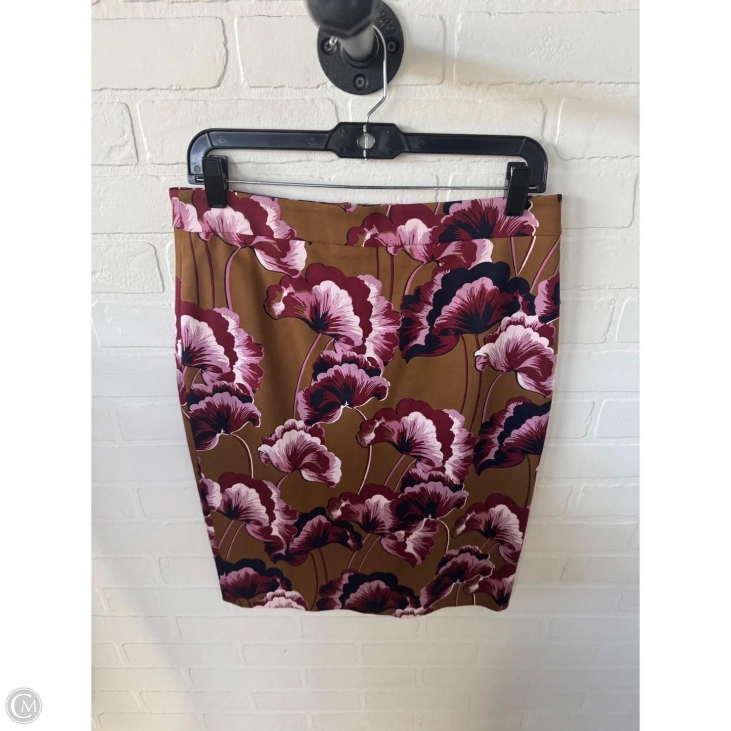 Skirt Midi By Ann Taylor In Brown & Pink, Size: 6