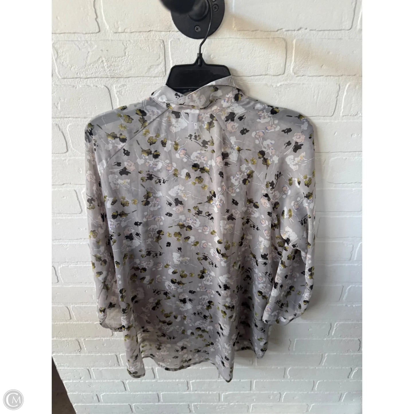 Top Long Sleeve By Cabi In Grey, Size: Xs