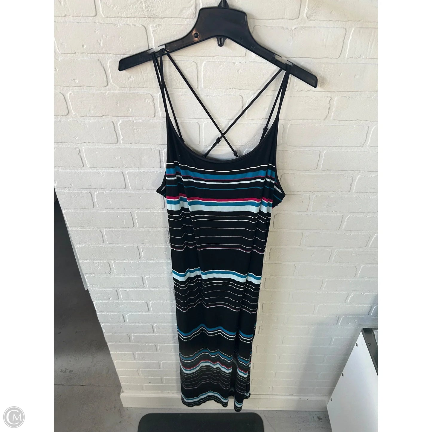 Dress Casual Maxi By White House Black Market In Black & Blue, Size: Xl