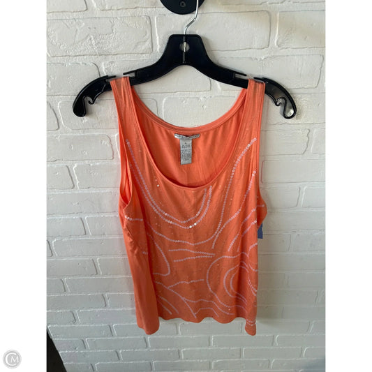 Top Sleeveless By Alberto Makali In Orange, Size: Xl