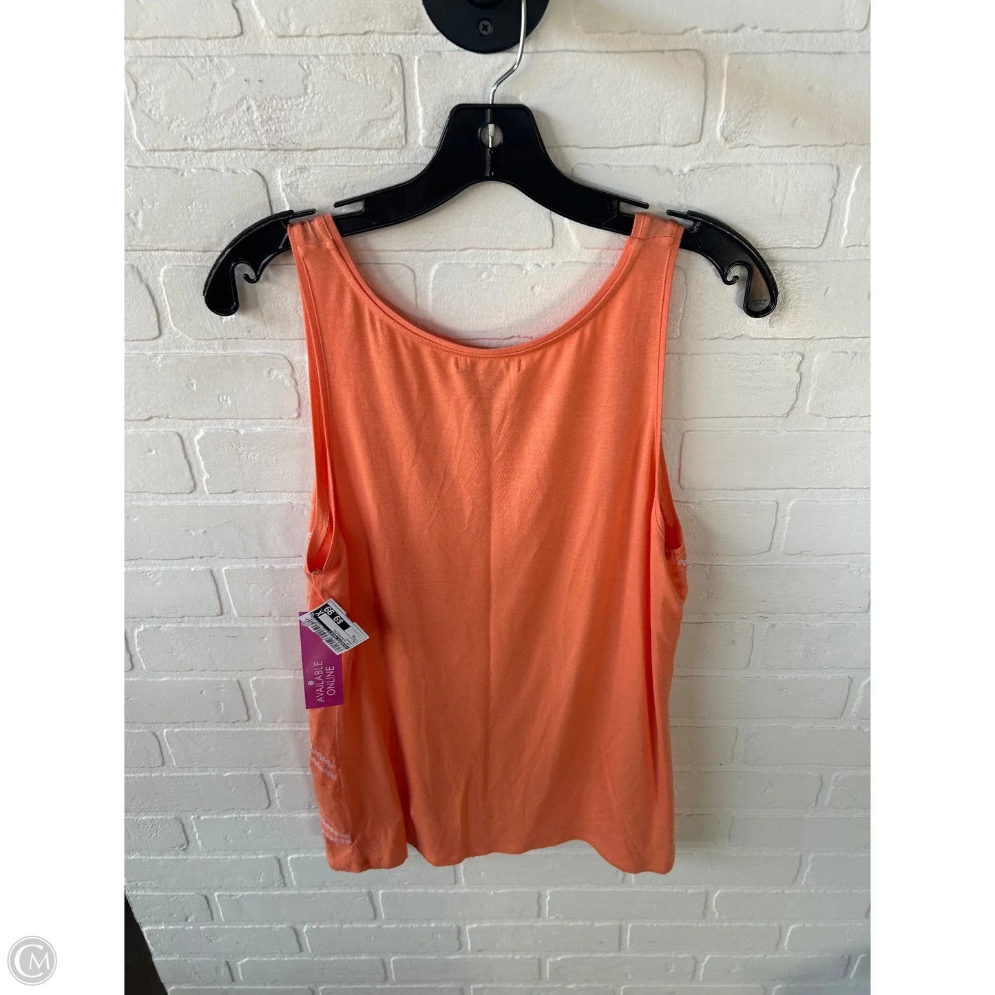 Top Sleeveless By Alberto Makali In Orange, Size: Xl