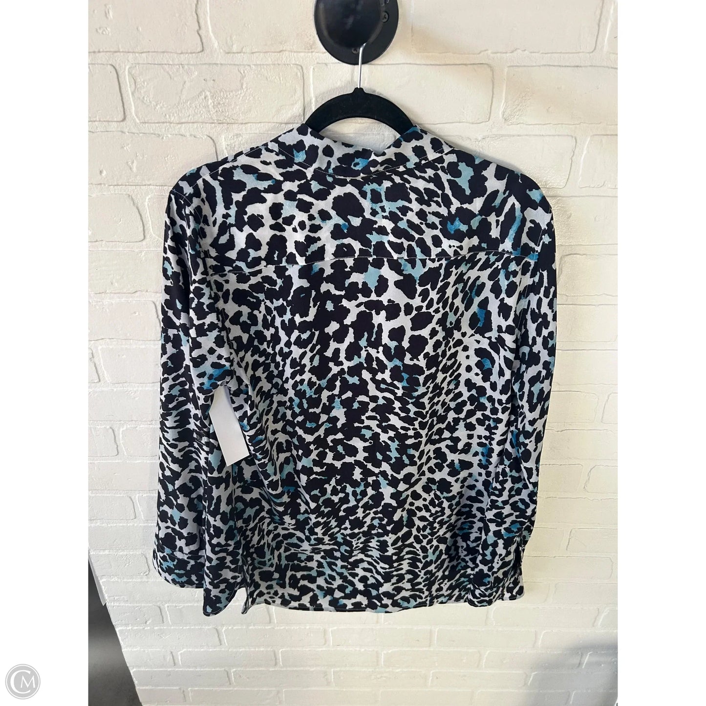 Top Long Sleeve By Talbots In Blue, Size: L