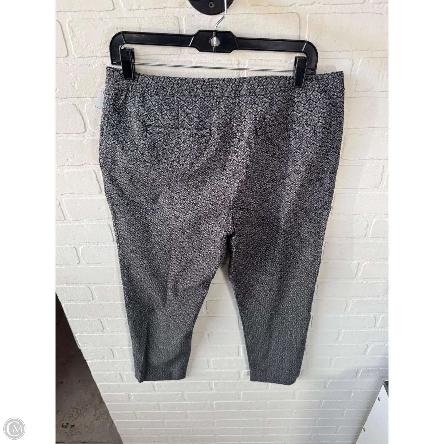 Pants Dress By Mario Serrani In Black & Grey, Size: 12