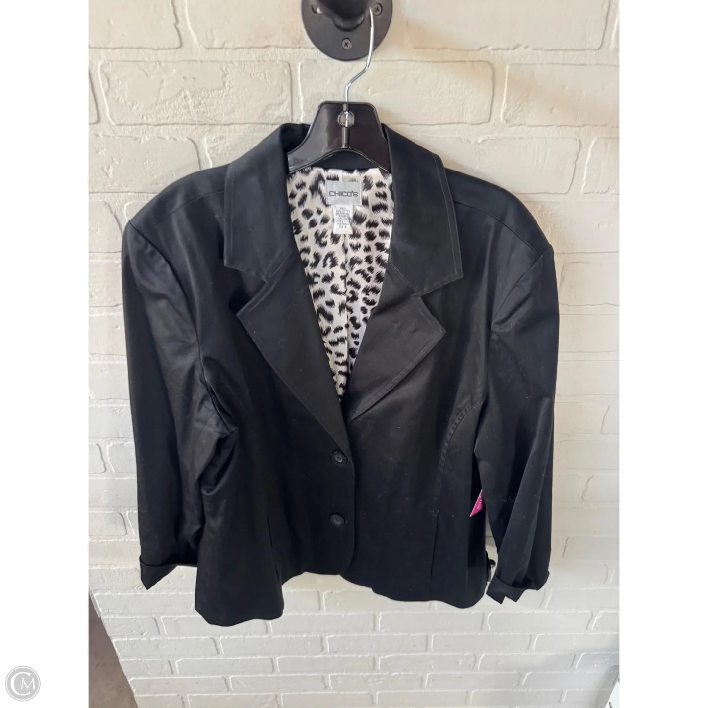 Blazer By Chicos In Black, Size: Xl