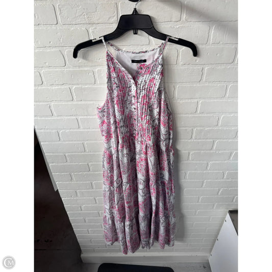 Dress Casual Midi By Tommy Hilfiger In Pink & White, Size: M