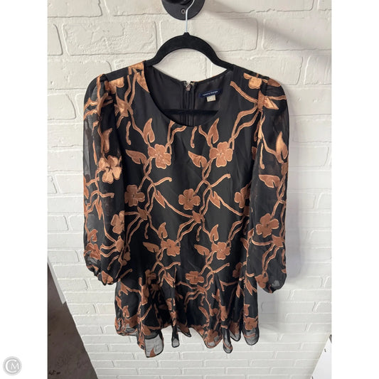 Dress Party Short By Tommy Hilfiger In Black & Gold, Size: Lp