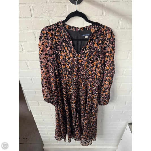 Dress Party Midi By Tommy Hilfiger In Black & Purple, Size: M