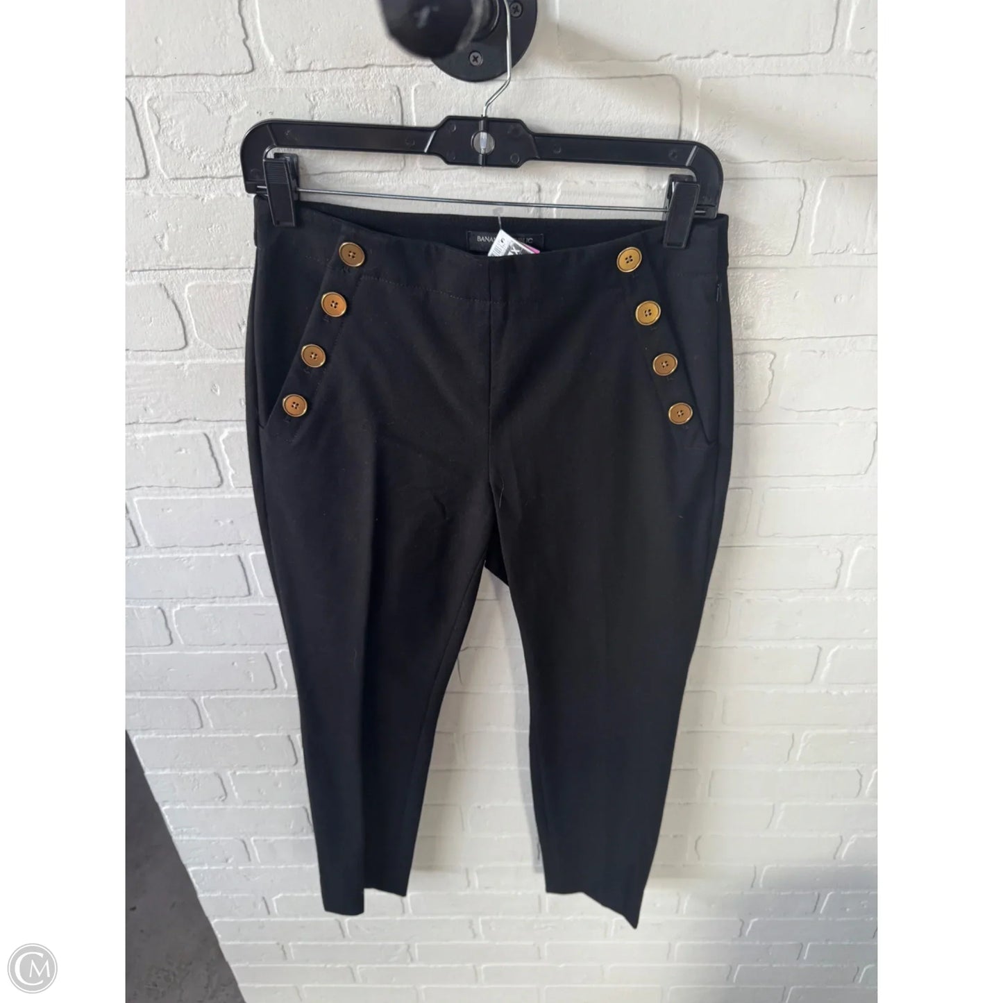 Pants Dress By Banana Republic In Black & Gold, Size: 2