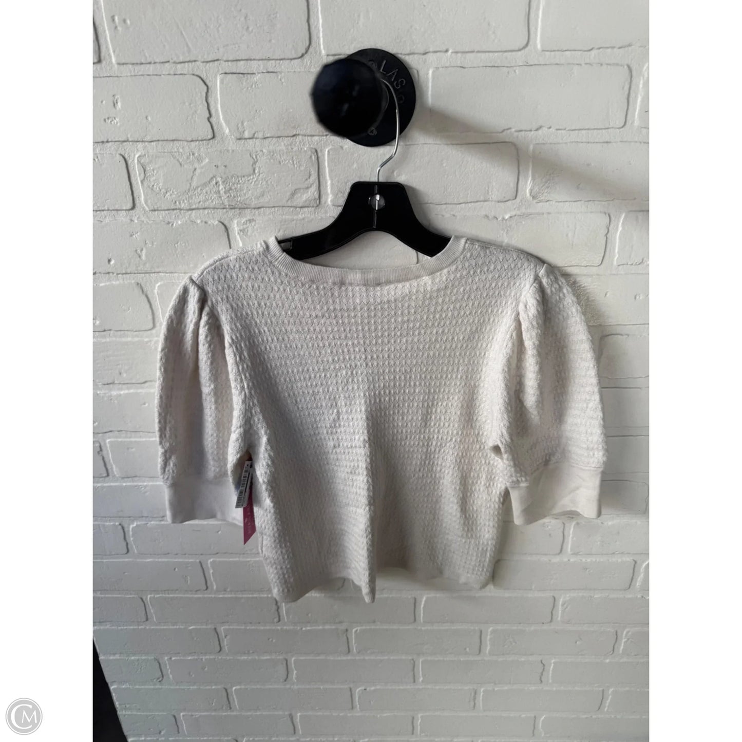 Sweater Short Sleeve By Madewell In Cream, Size: L