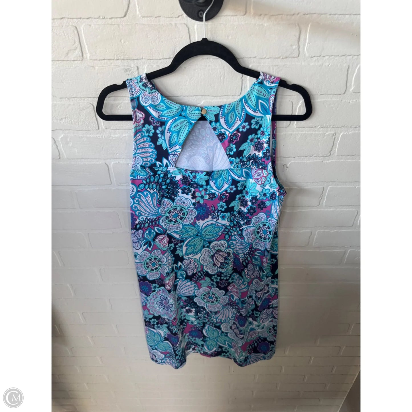 Dress Casual Short By Talbots In Blue & Purple, Size: Lp