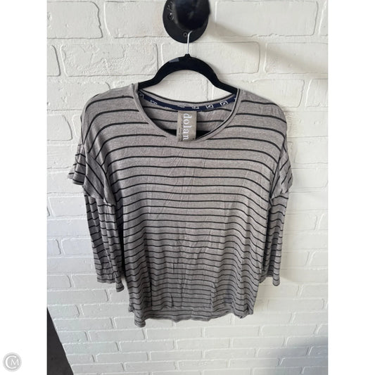 Top 3/4 Sleeve By Dolan Left Coast In Grey, Size: M