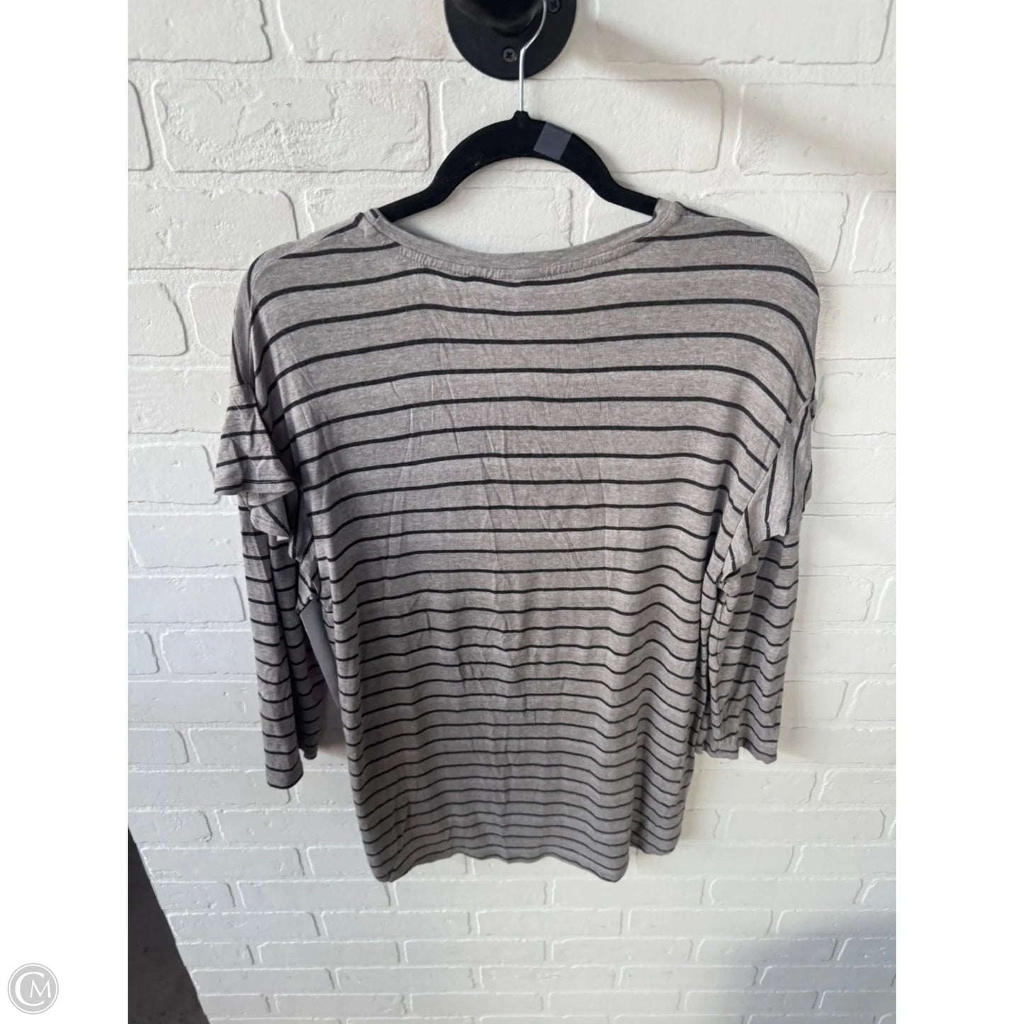Top 3/4 Sleeve By Dolan Left Coast In Grey, Size: M