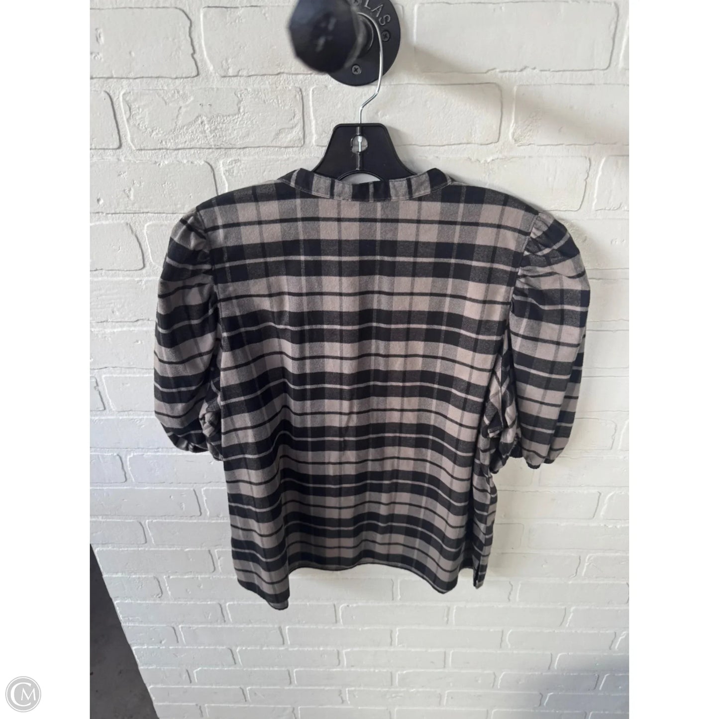 Top Short Sleeve By Nation Ltd In Grey, Size: L