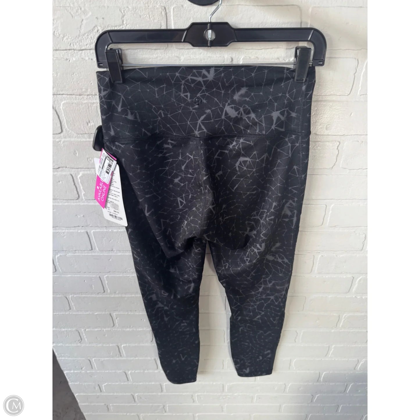 Athletic Leggings By Lululemon In Black & Grey, Size: 8