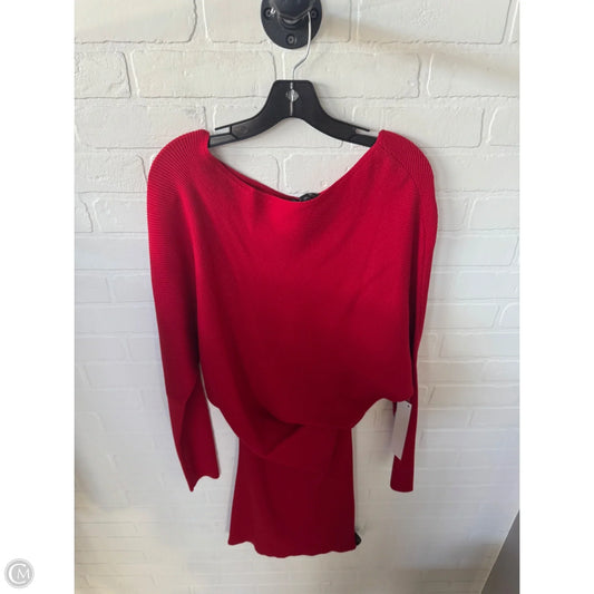 Dress Sweater By Banana Republic In Red, Size: M