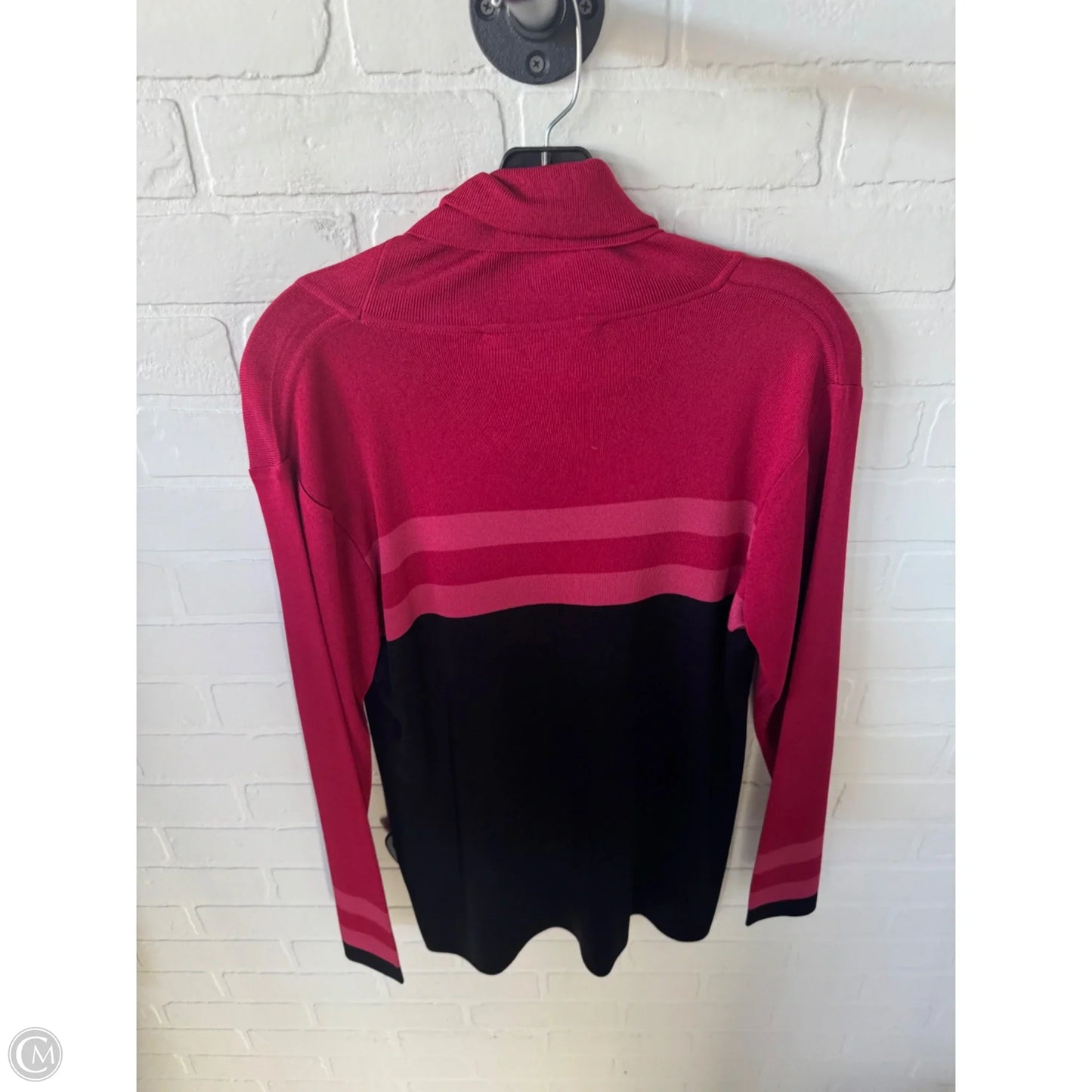 Sweater By Misook In Black & Red, Size: M