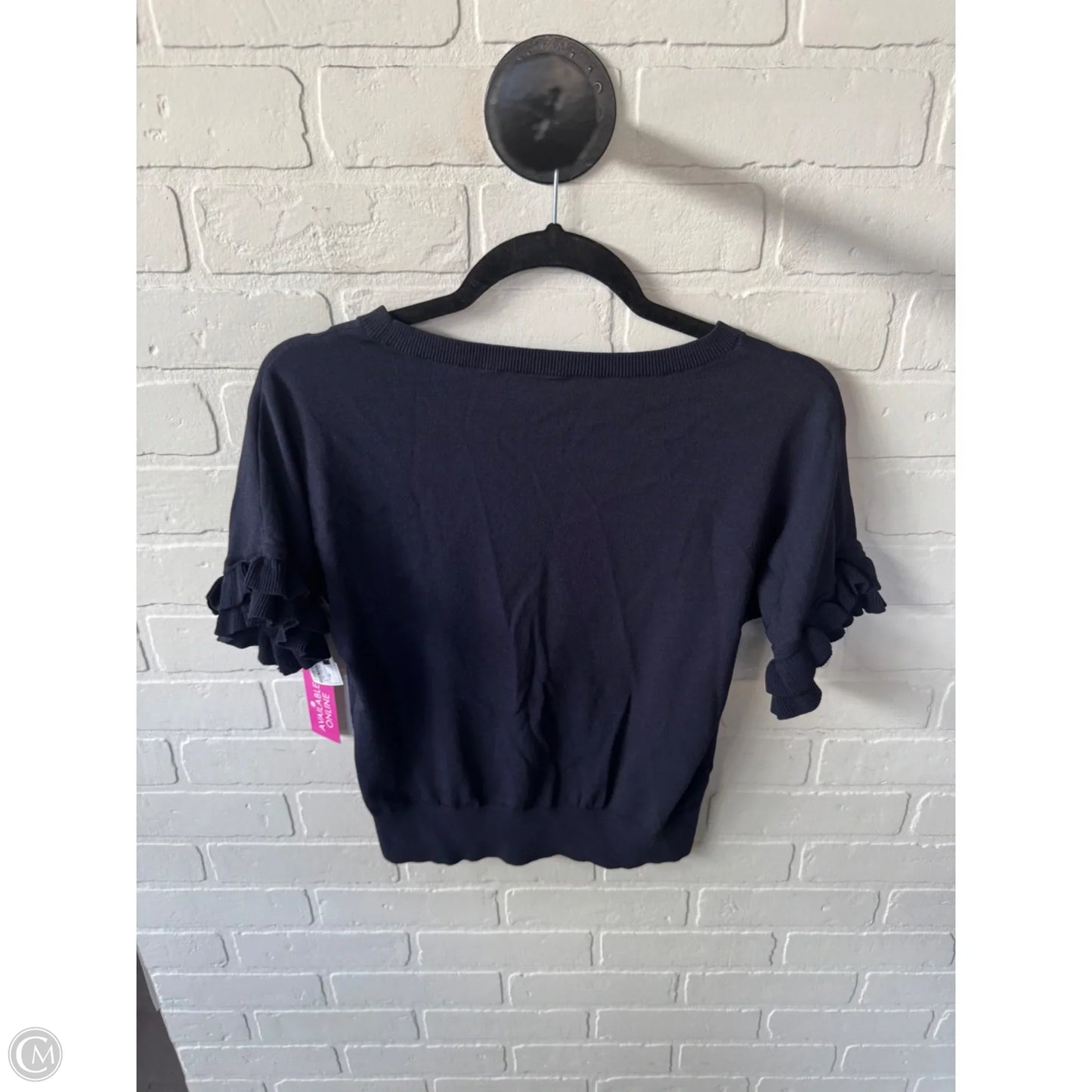 Sweater Short Sleeve By Ann Taylor In Blue, Size: Mp