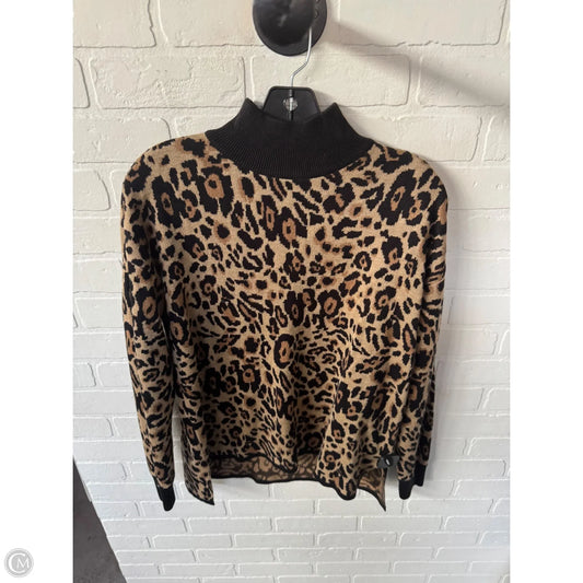 Sweater By Calvin Klein In Animal Print, Size: S