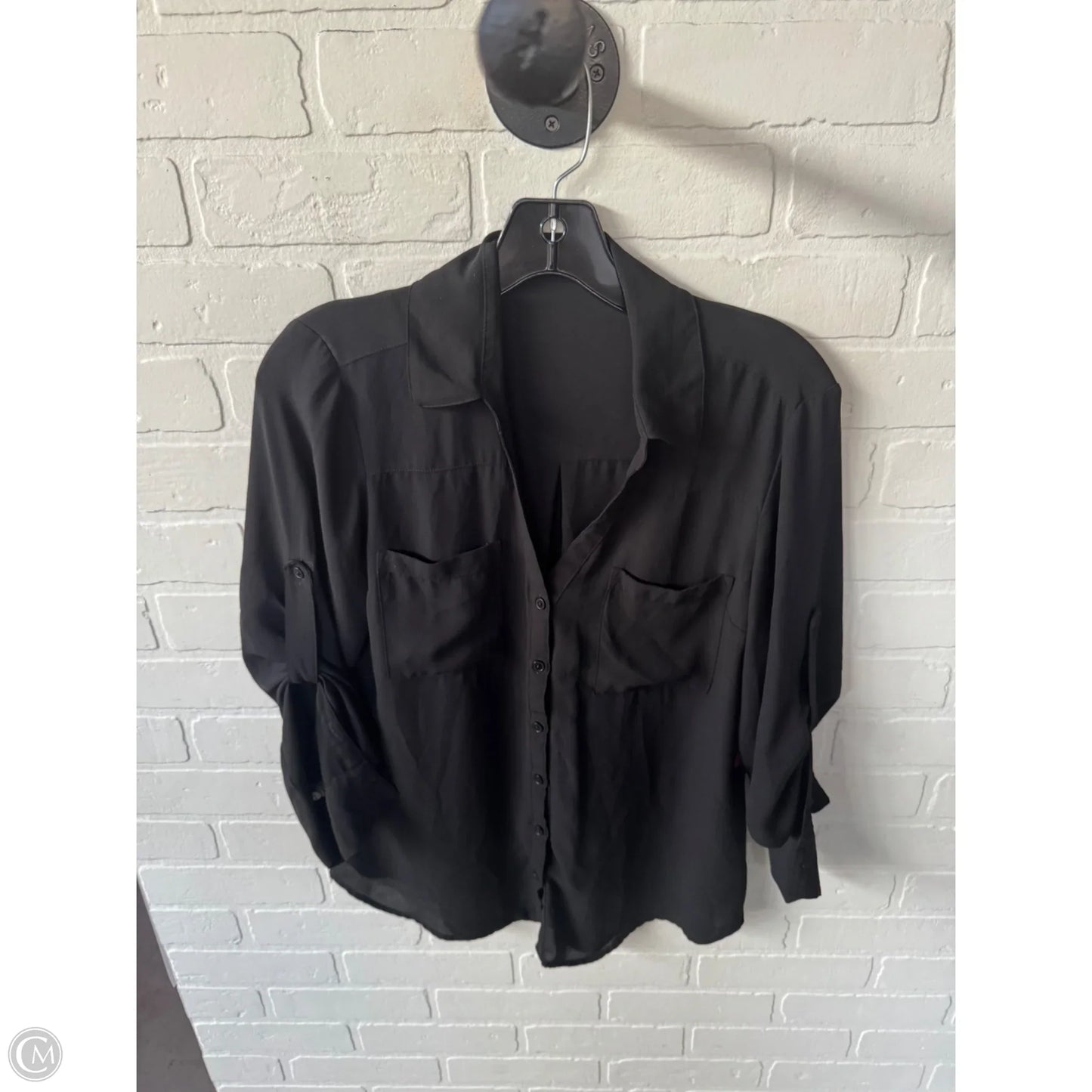 Top Long Sleeve By Express In Black, Size: M