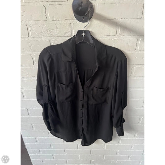 Top Long Sleeve By Express In Black, Size: M