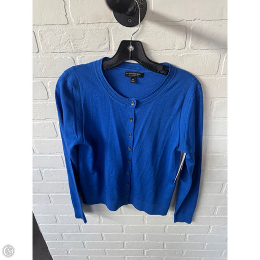Sweater Cardigan By Banana Republic In Blue, Size: M