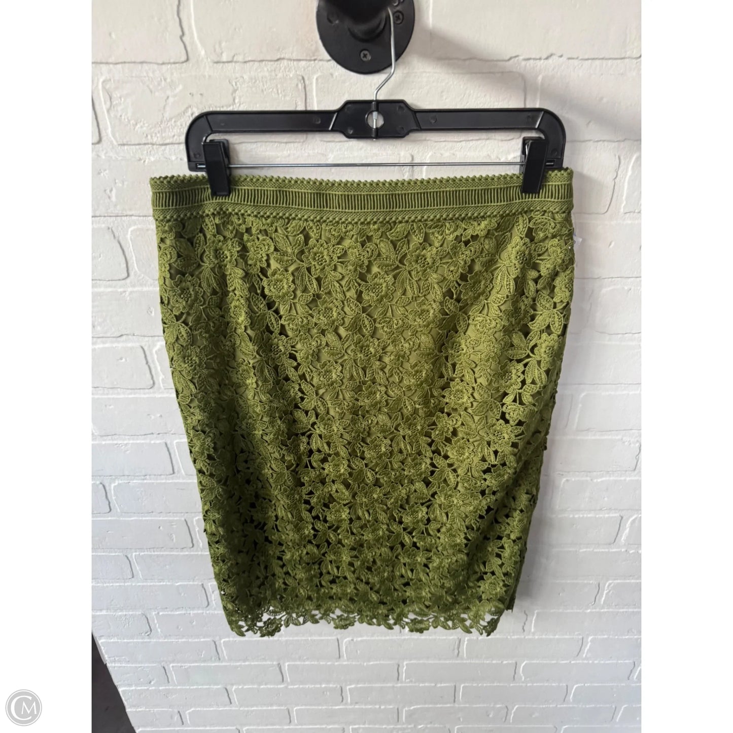 Skirt Midi By Ann Taylor In Green, Size: 8