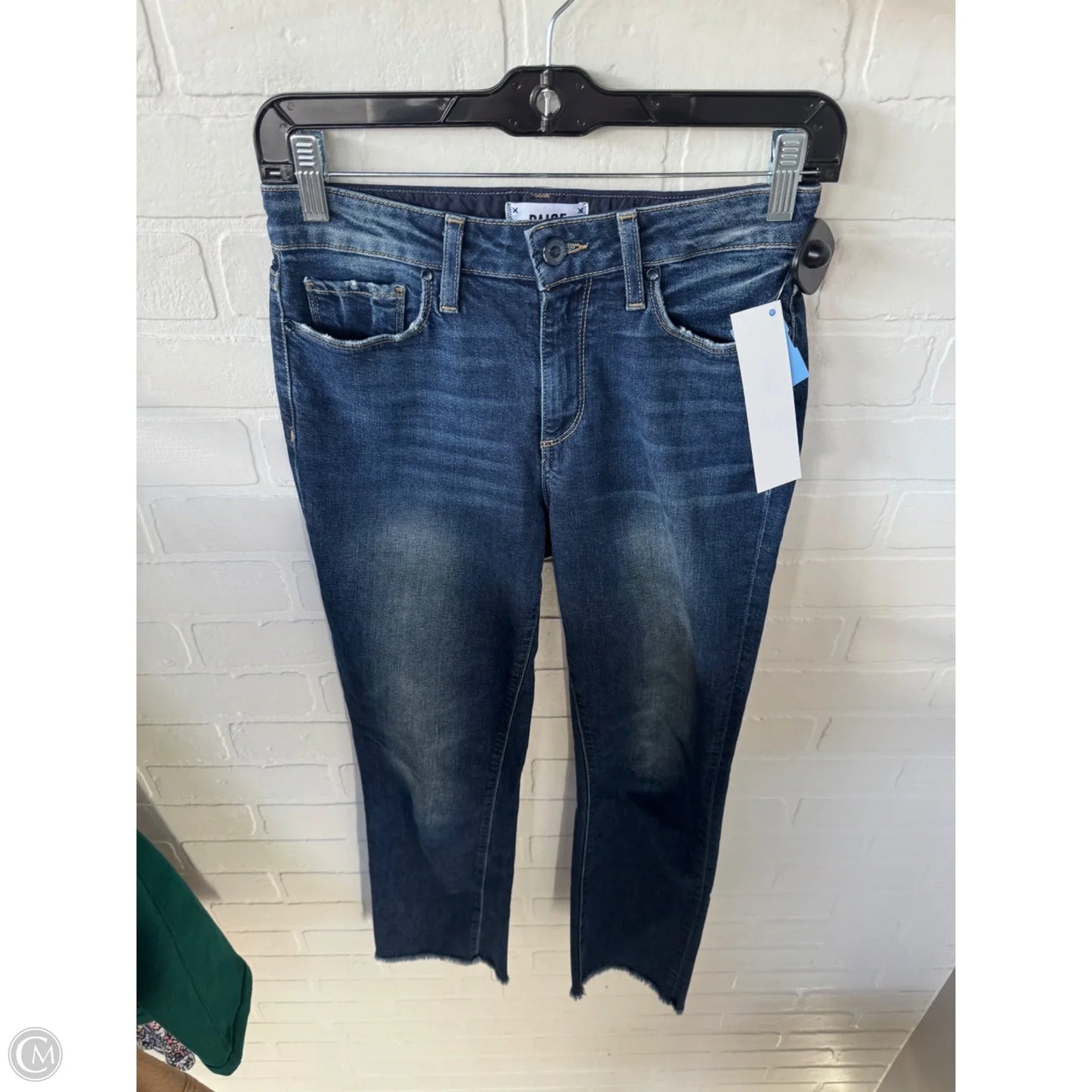 Jeans Straight By Paige In Blue Denim, Size: 2