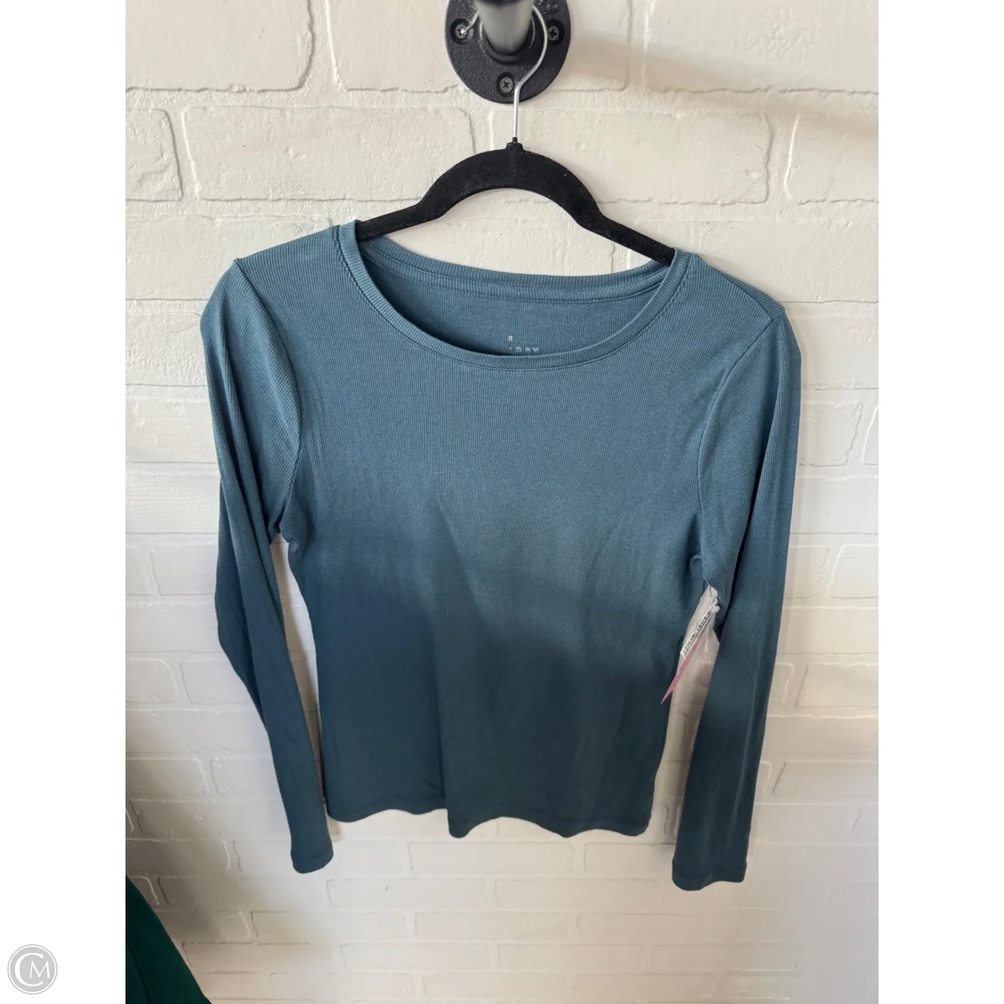 Top Long Sleeve Basic By A New Day In Blue, Size: S