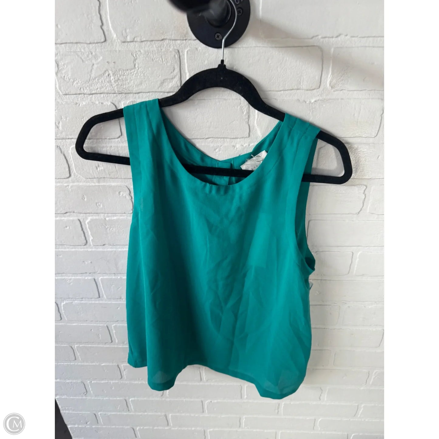 Top Sleeveless By Lush In Green, Size: L