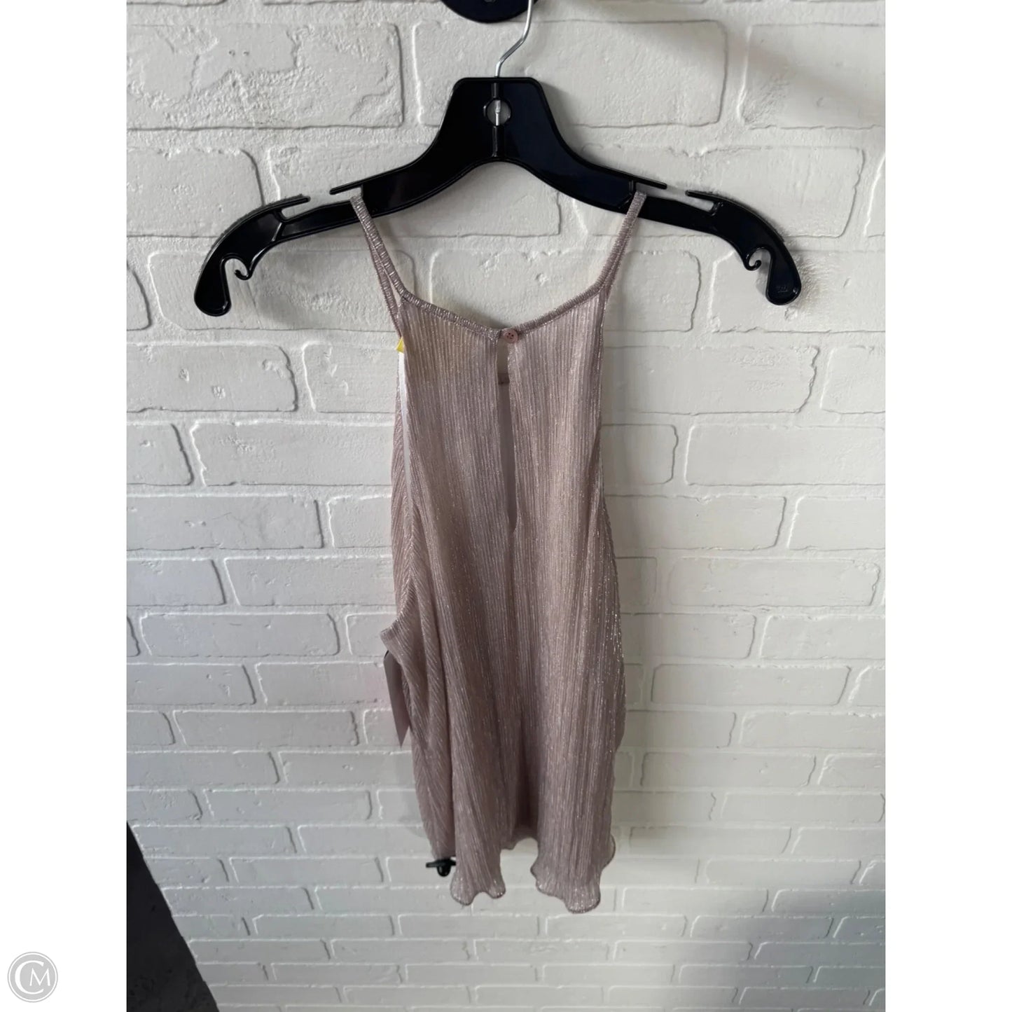 Top Sleeveless By Maeve In Pink & Silver, Size: L