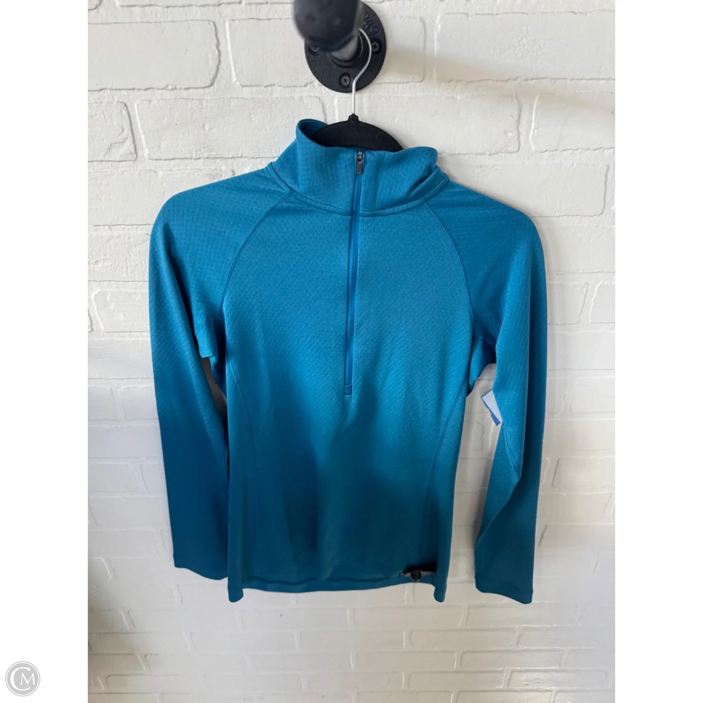 Athletic Top Long Sleeve Collar By Patagonia In Blue, Size: S