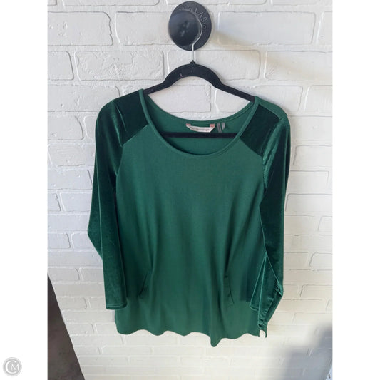 Tunic Long Sleeve By Soft Surroundings In Green, Size: M