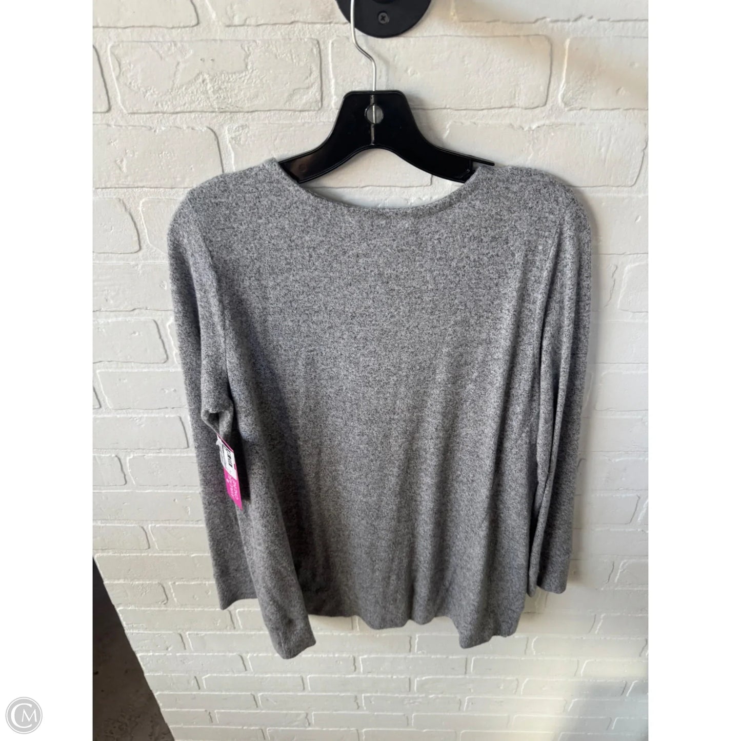 Top Long Sleeve Basic By Soft Surroundings In Grey, Size: M