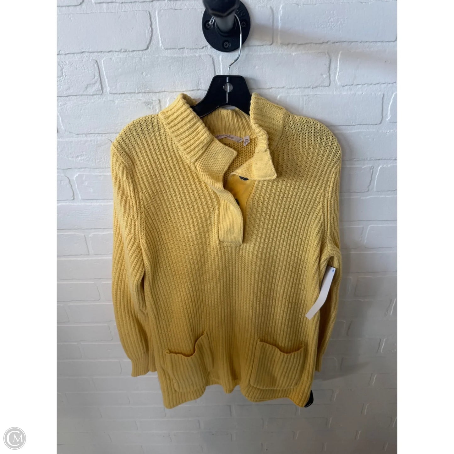 Sweater By Soft Surroundings In Yellow, Size: Mp