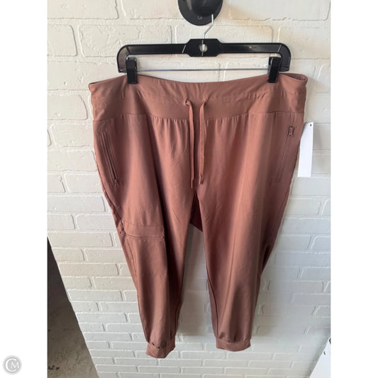 Athletic Pants By Mondetta In Brown, Size: 18