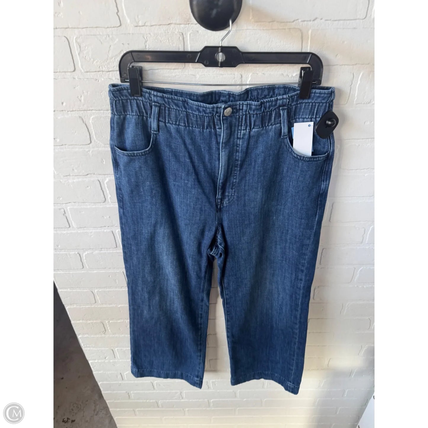 Jeans Wide Leg By J. Crew In Blue Denim, Size: 10