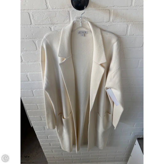 Sweater Cardigan By J. Crew In Cream, Size: L