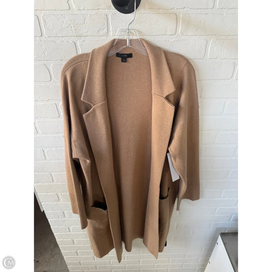 Sweater Cardigan By J. Crew In Tan, Size: L