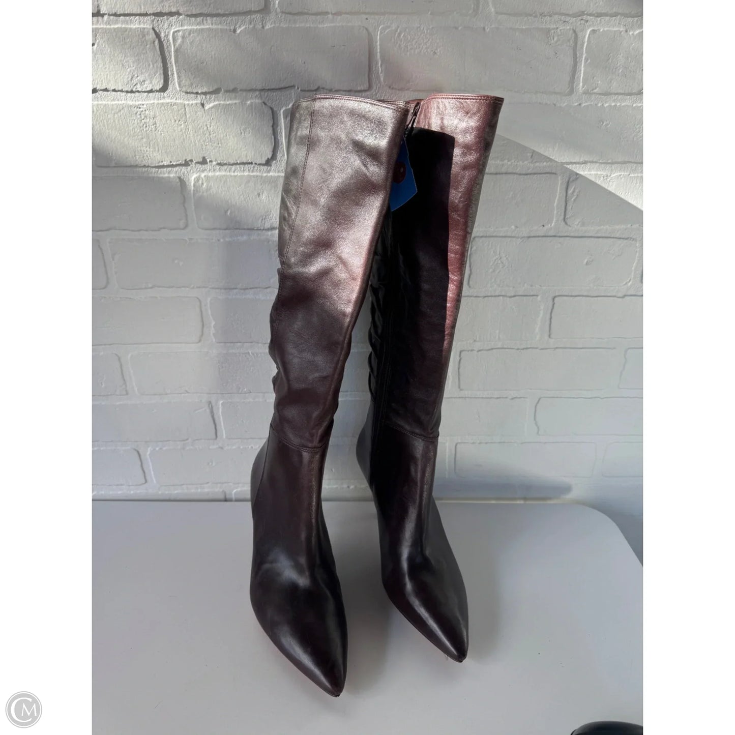 Boots Knee Heels By Corso Como In Brown, Size: 10