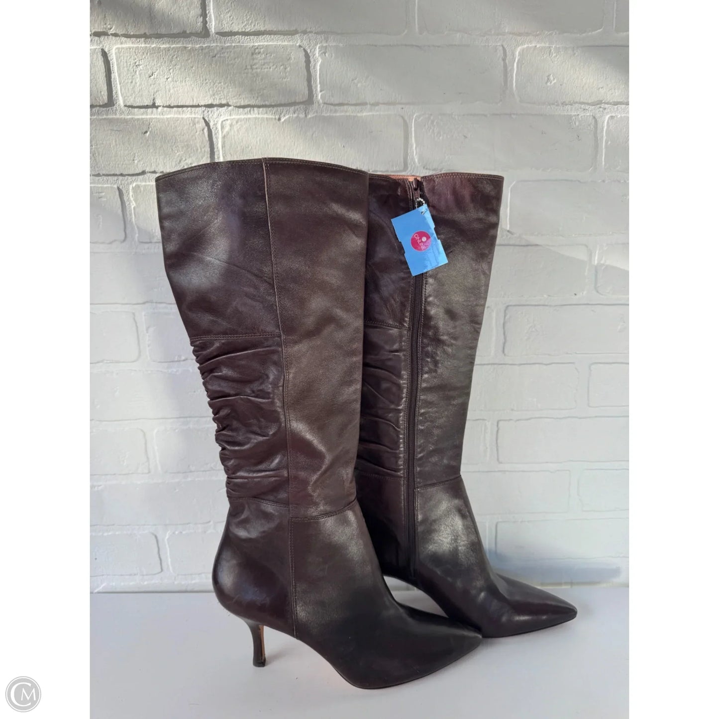 Boots Knee Heels By Corso Como In Brown, Size: 10