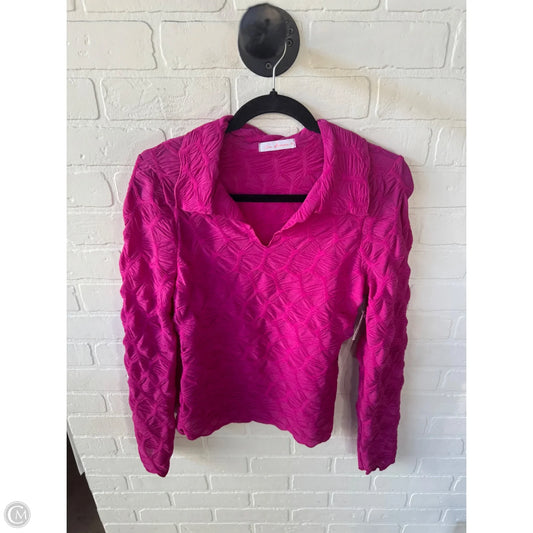 Top Long Sleeve By Ces Femme In Pink, Size: M