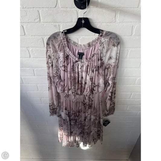 Dress Casual Short By Kate And Lily In Brown & Pink, Size: L