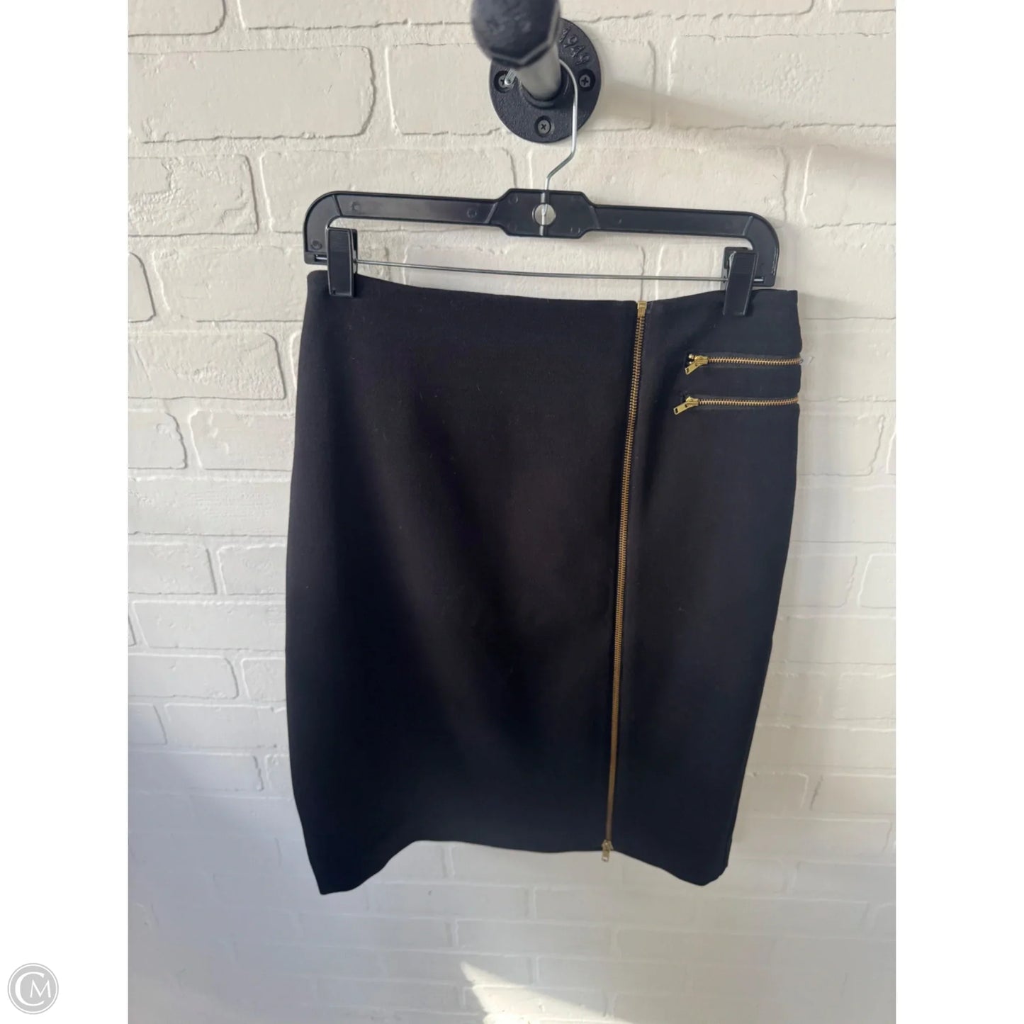 Skirt Midi By Worthington In Black & Gold, Size: 12