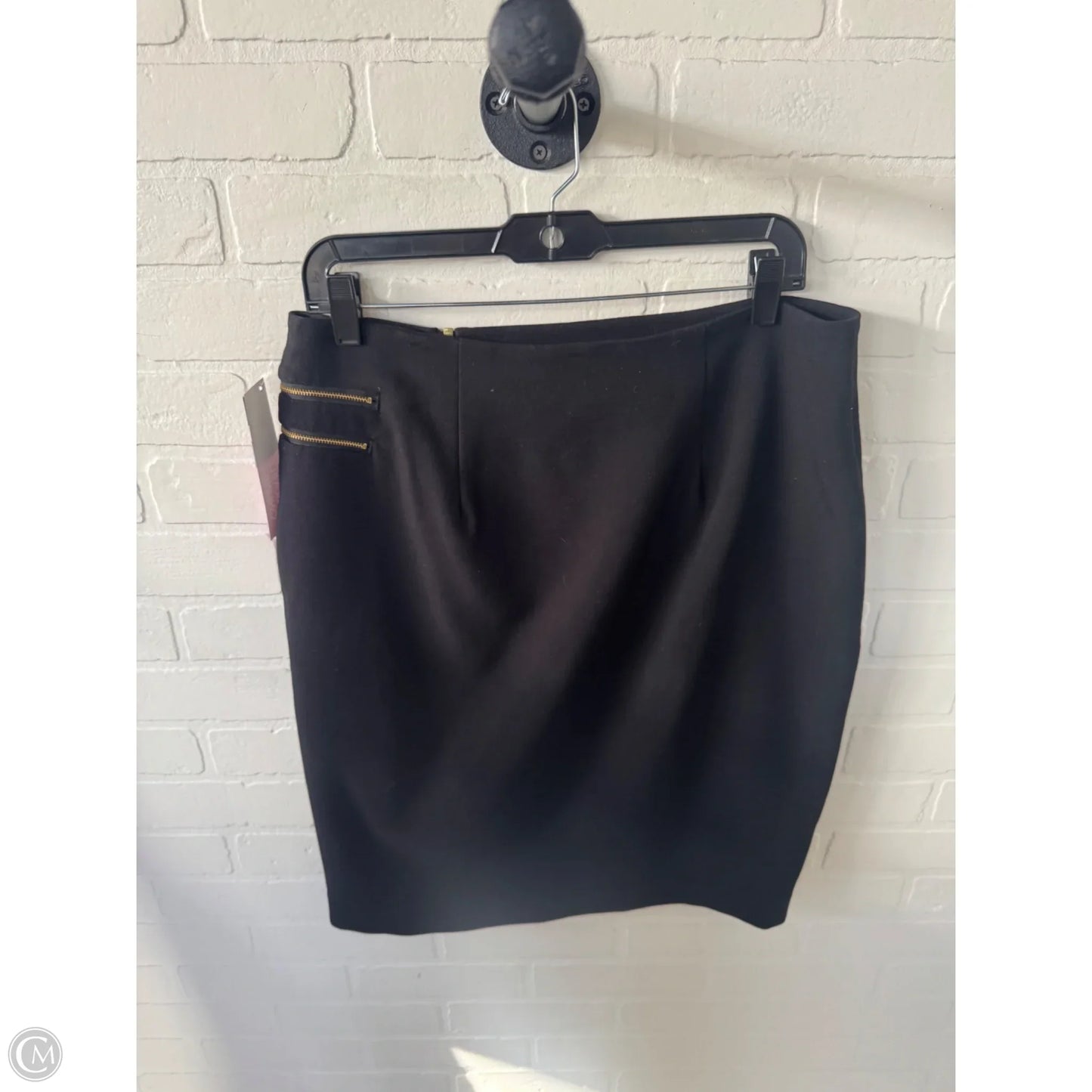 Skirt Midi By Worthington In Black & Gold, Size: 12