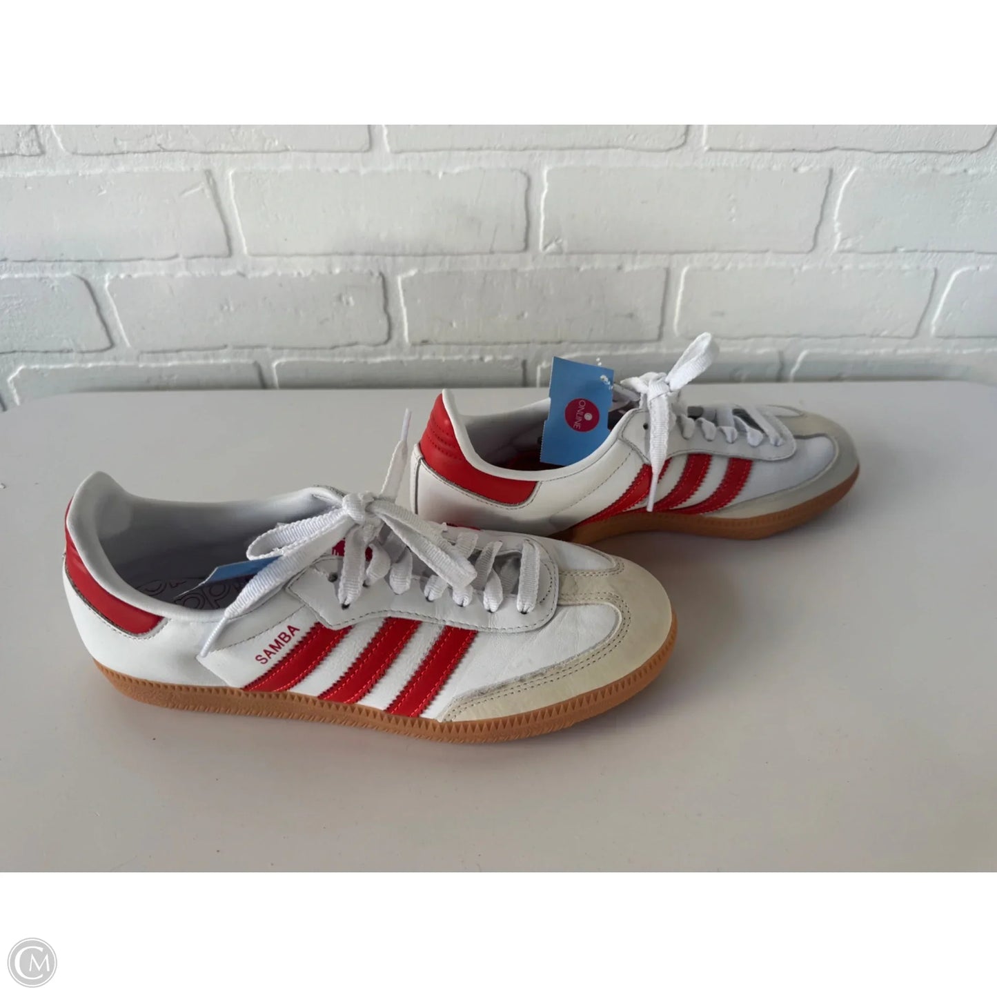 Shoes Sneakers By Adidas In Red & White, Size: 7.5