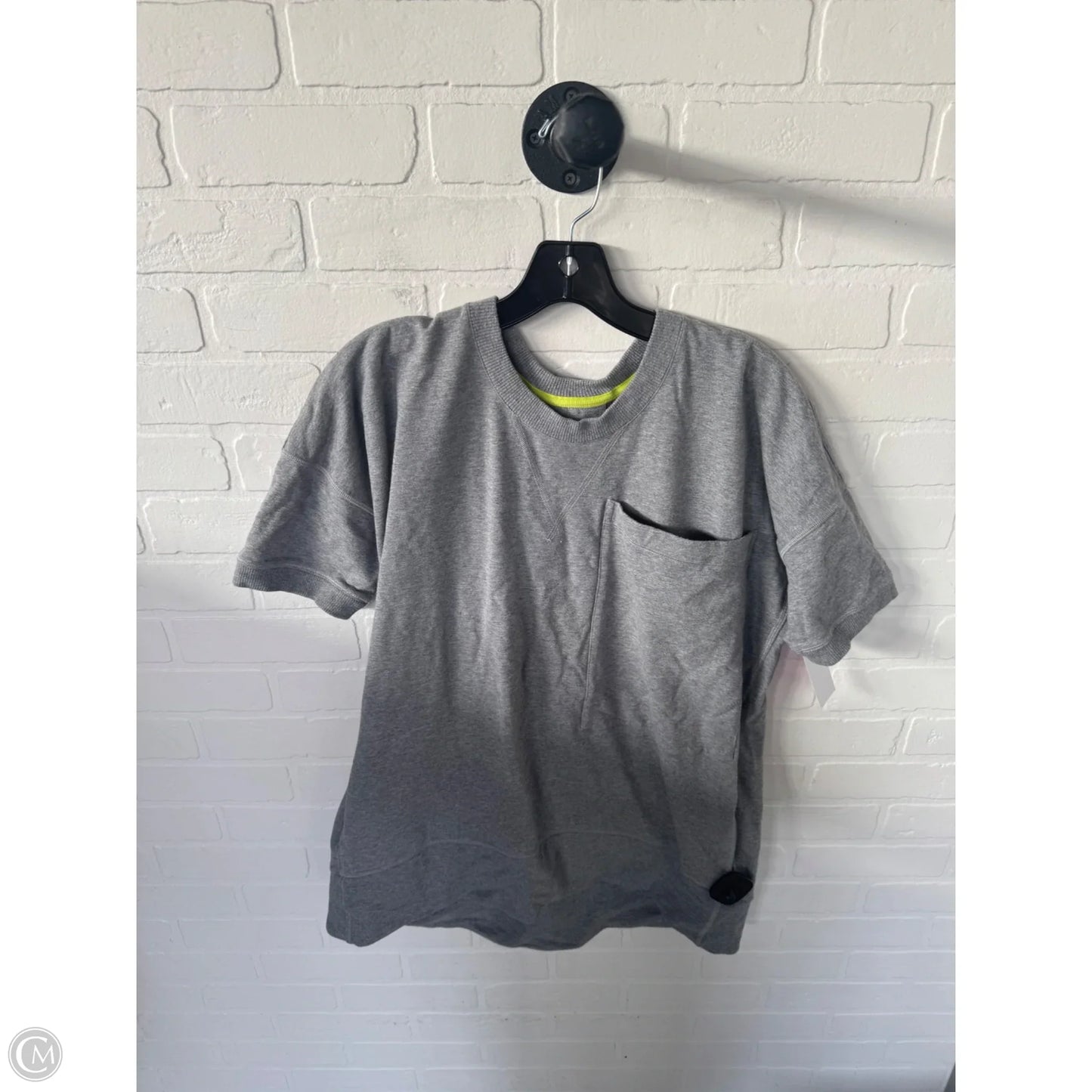 Athletic Sweatshirt Crewneck By Lululemon In Grey, Size: M