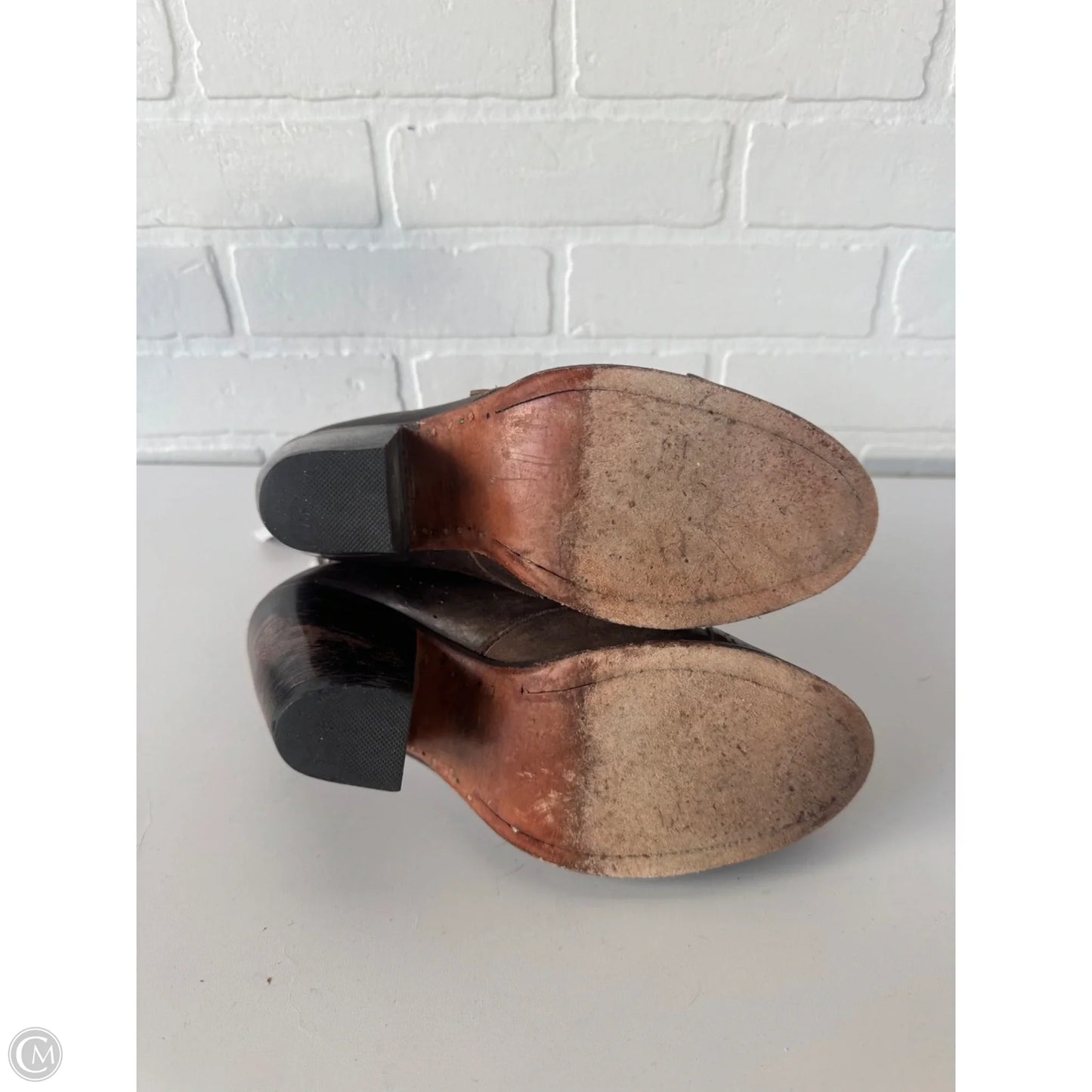 Boots Ankle Heels By Freebird In Brown, Size: 9