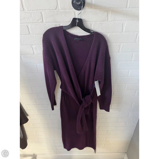 Dress Sweater By Ann Taylor In Purple, Size: L